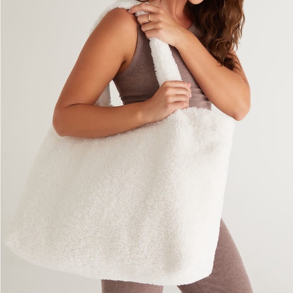 Z Supply Handbags - Fuzzy White Tote